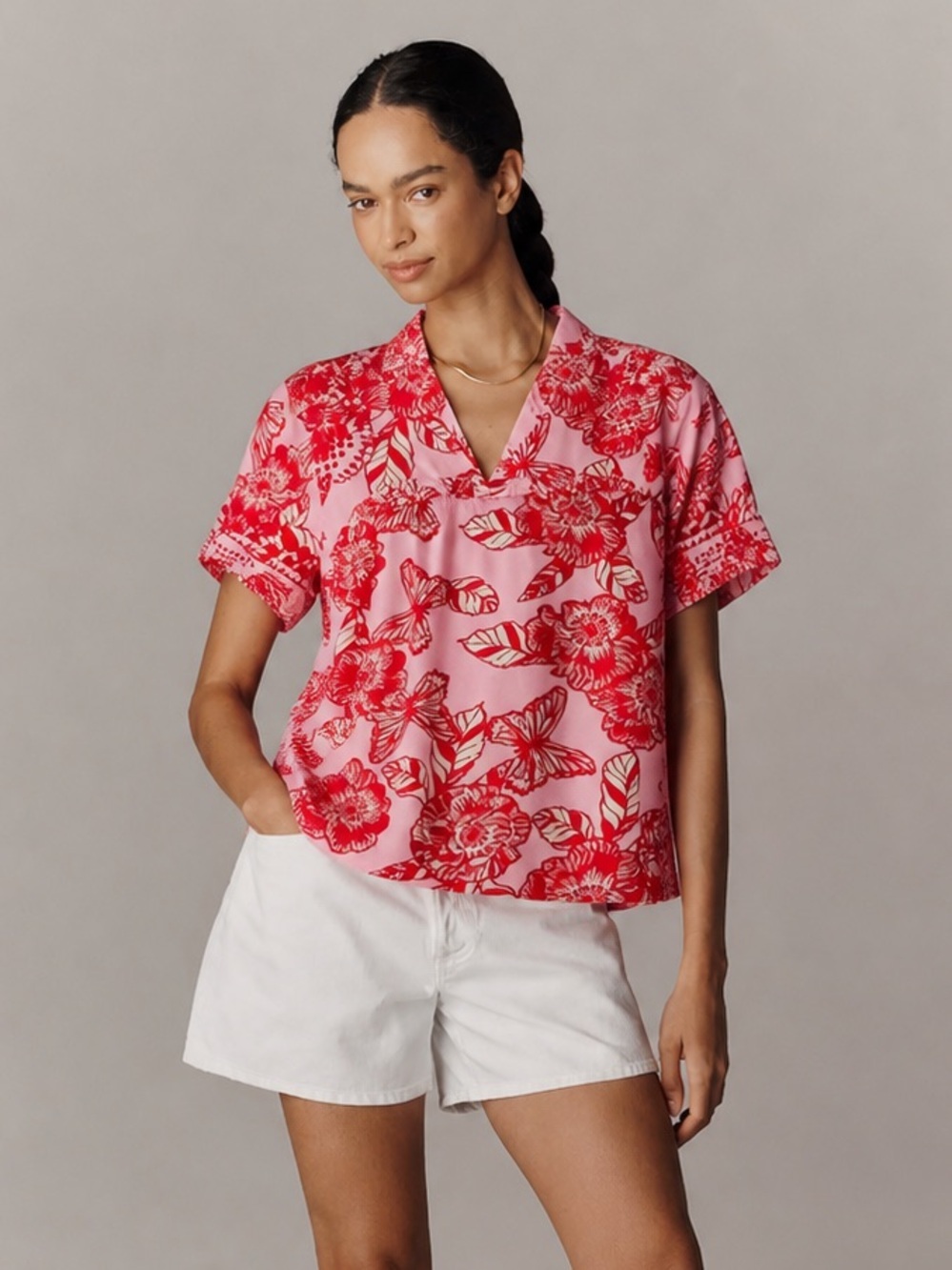 Anthropologie Vineet Bahl Inge Embroidered
Butterfly Blouse Small